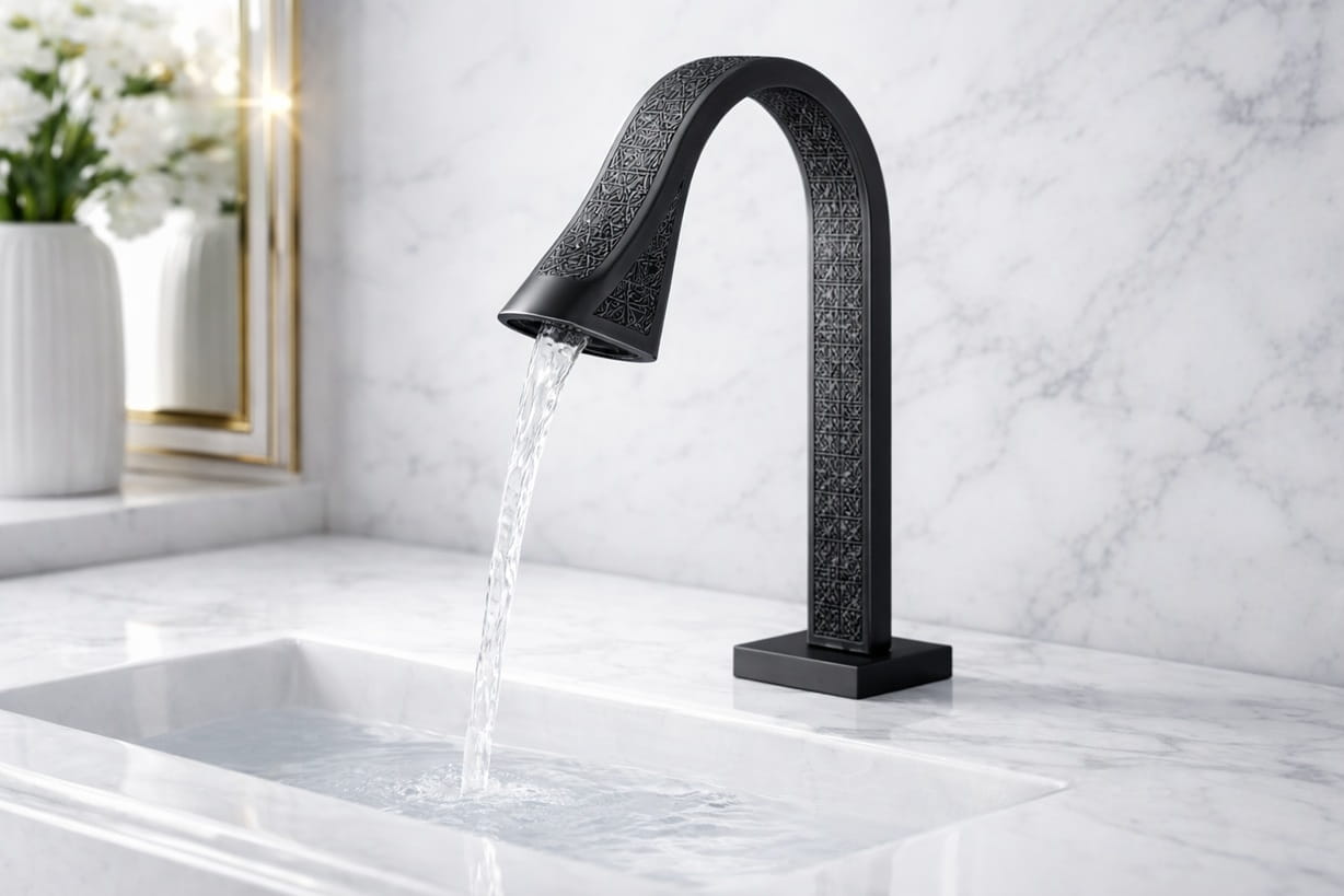 Corporate office and commercial interior restroom